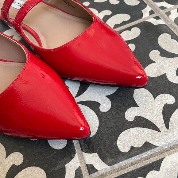 Steve Madden Elizaa Pointed Toe Mule | Size 8 | Red - Picture 3 of 5